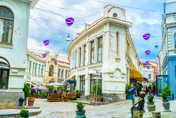 Die verwinkelten Straßen von Tiflis — Stockfoto