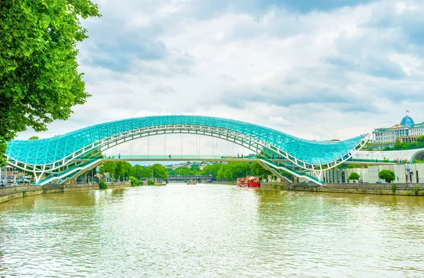 A béke híd Tbiliszi — Stock Fotó