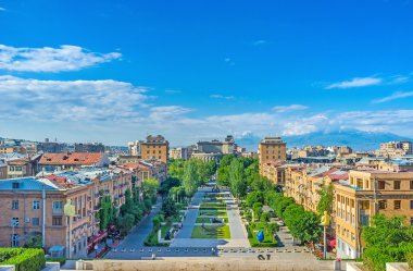 Yerevan from the top clipart