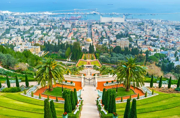 Los jardines ornamentales de Bahai —  Fotos de Stock