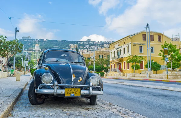 El coche negro — Foto de Stock