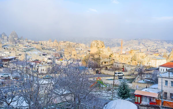 The foggy morning in Goreme — Stock Photo, Image