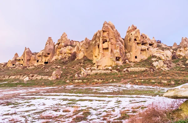 Gli antichi alloggi in Cappadocia — Foto Stock