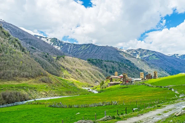 Die Perlen des oberen svaneti — Stockfoto