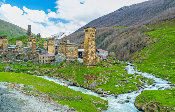 The scenic Chubiani village