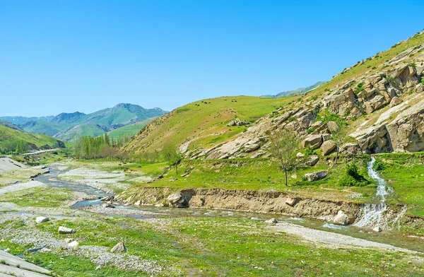 Viajar para Pamir-Alay montanhas — Fotografia de Stock