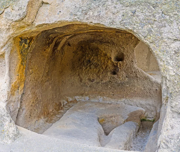 La grotte du moine à Vardzia — Photo