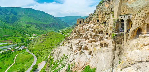 Vardzia egyedülálló szerzeteskomplexuma — Stock Fotó