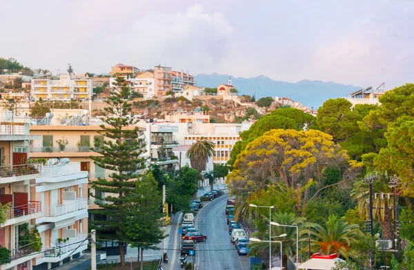 La calle montañosa de Rethymno — Foto de Stock