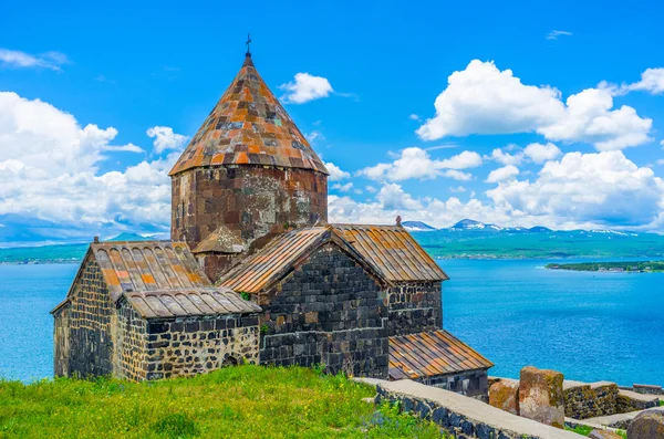 Landmärken på Sevan Lake — Stockfoto