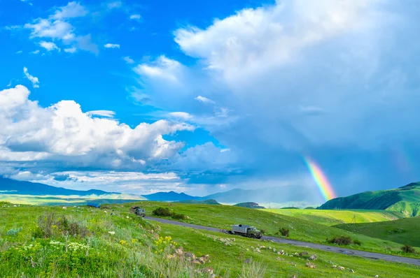 Das Ende des Regenbogens — Stockfoto