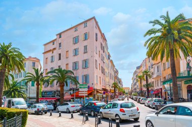 Ajaccio'deki trafik sıkışıklığı 