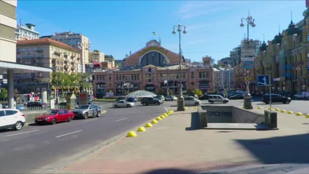 Бессарабский рынок — стоковое видео