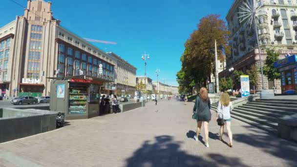 Upptäck Kiev city center — Stockvideo