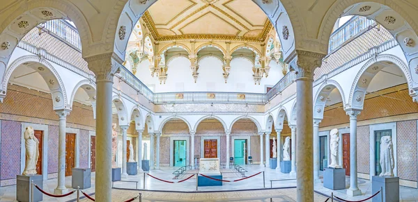 Panorama da Sala de Cartago no Museu do Bardo — Fotografia de Stock