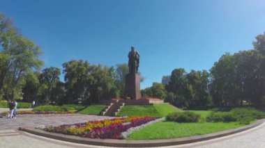 Yürüyüş keşfi Taras Şevçenko anıt Kiev