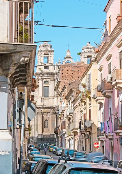 Walk in old Catania — Stock Photo, Image