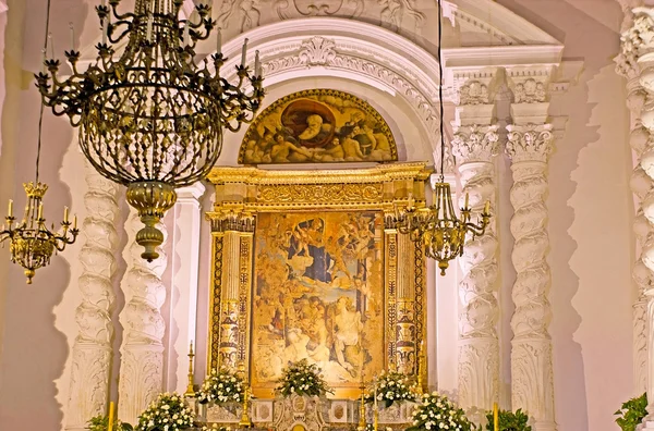 L'autel de l'église St Caterine à Taormina — Photo