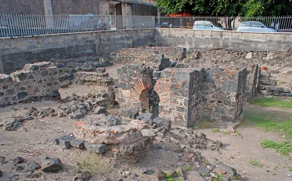 De ruïnes van de Romeinse periode in Catania — Stockfoto