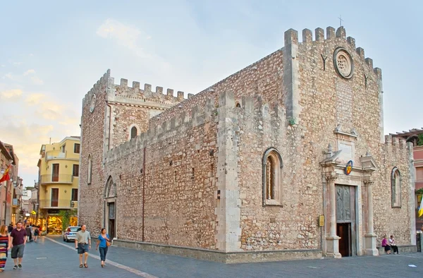 De kathedraal van Taormina — Stockfoto