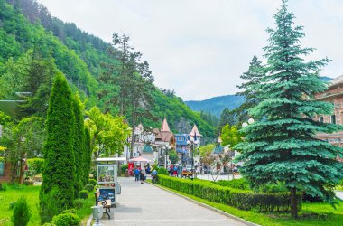 Borjomi'nin yeşil sokakları