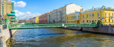 The Postal Bridge in St Petersburg clipart