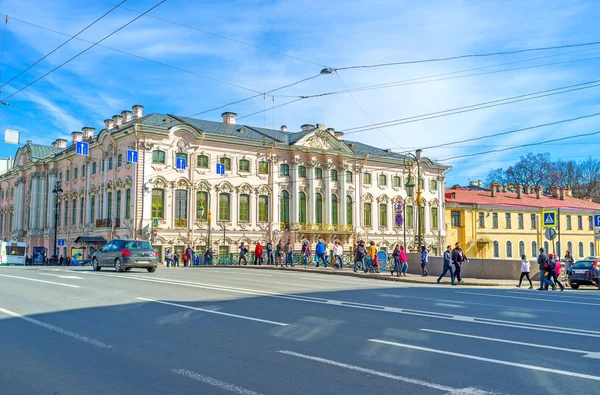 Pałac Stroganow w Sankt Petersburgu — Zdjęcie stockowe