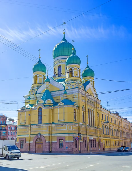 The Church in Lemontovsky Prospekt of St Petersburg — Stock Photo, Image