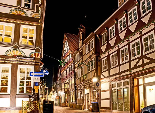 Hamelin Germany November 2012 하멜른의 Wendenstrasse 시대에 만들어 시간짜리 — 스톡 사진