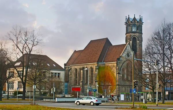 Het Oude Gebouw Van Evangelische Gereformeerde Kerk Reformierte Kirche Gelegen — Stockfoto