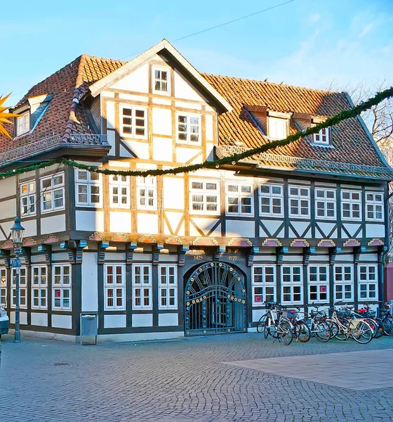 Poznaj Zabytkowe Średniowieczne Domy Muru Pruskiego Położone Kleine Burg Innenstadt — Zdjęcie stockowe