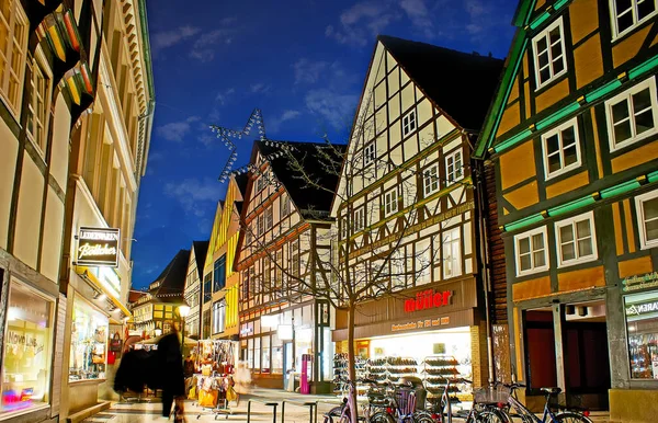 Hamelin Alemania Noviembre 2012 Calle Ritterstrasse Una Las Calles Céntricas — Foto de Stock