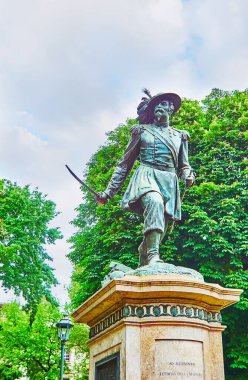 La Marmora Garden, Via Cernaia Caddesi, Torino, İtalya 'da bulunan Alessandro Ferrero La Marmora' nın tarihi anıtı.