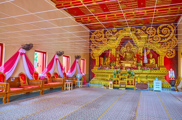 Chiang Rai Thailand Μαΐου 2019 Εσωτερικό Του Ναού Wat Mung — Φωτογραφία Αρχείου