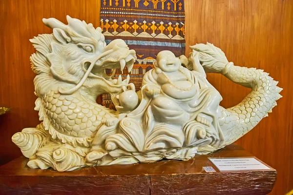 Chiang Rai Tailandia Mayo 2019 Escultura Jade Blanco Del Dios —  Fotos de Stock