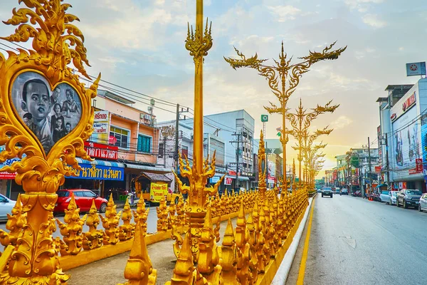 Chiang Rai Thailand May 2019 Thanon Baanpa Pragarn Road 치앙라이에서 — 스톡 사진