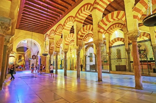 Cordoba Espagne Septembre 2019 Intérieur Actuel Mezquita Catedral Mosquée Cathédrale — Photo