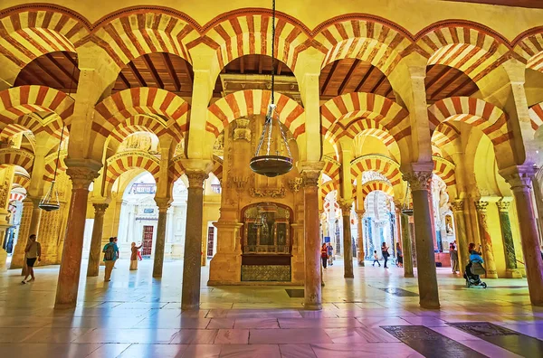 Cordoba Espagne Sep 2019 Salle Hypostyle Historique Mezquita Catedral Mosquée — Photo