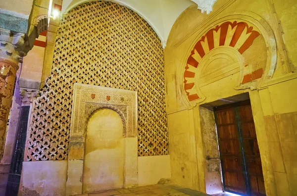 Cordoba España Sep 2019 Las Conservadas Decoraciones Árabes Medievales Arco —  Fotos de Stock