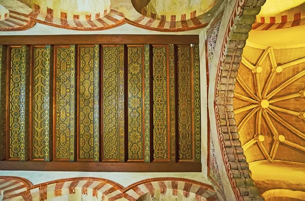 Cordoba Spagna Set 2019 Soffitto Legno Restaurato Della Mezquita Medievale — Foto Stock