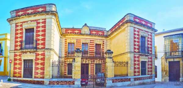 歴史的宮殿 Casa ブルゴス ハウス スペインのコルドバの旧市街のフリオ ロメロ トレス通りに位置します — ストック写真
