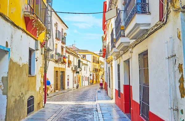 Antigua Vivienda Mala Calidad Histórica Calle Cardenal González Con Muchas —  Fotos de Stock