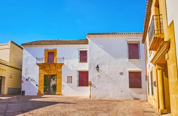 Cordoba Spagna Settembre 2019 Modesta Architettura Maimonide Sqaure Con Vista — Foto Stock