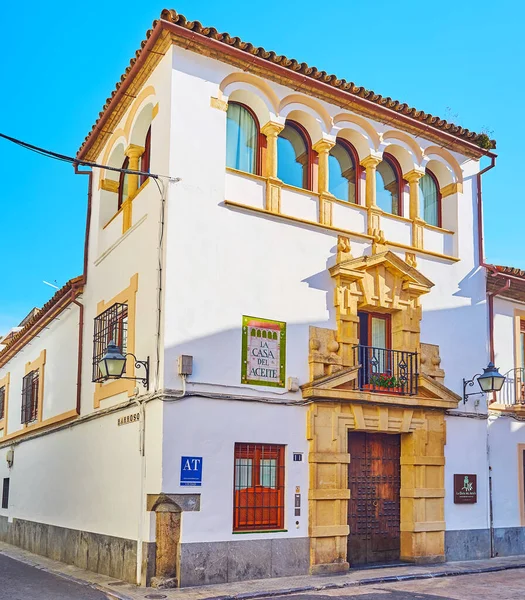コルドバ スペイン 2019年9月30日 歴史的なマナーハウス ユダヤのバロッソ通りに位置します 今日Ascasa Del Aceiteホテルを提供 上30コルドバで9月 — ストック写真