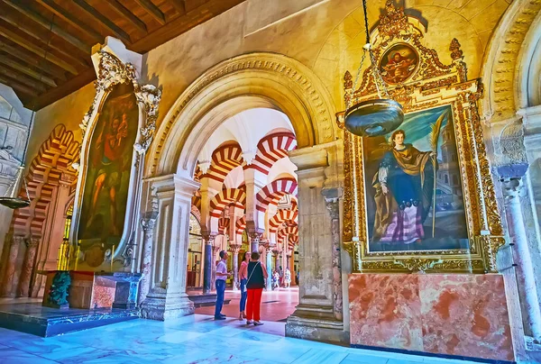 Cordoba Spania Sep 2019 Primarul Capilei Capela Principala Din Mezquita — Fotografie, imagine de stoc