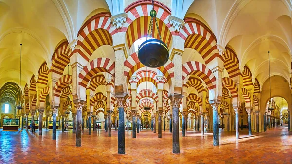 Cordoba Espagne Sep 2019 Profitez Panorama Salle Hypostyle Mezquita Catedral — Photo