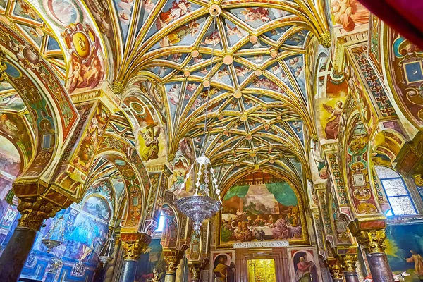 Cordoba Spain Sep 2019 Richly Decorated Vault Capilla Sagrario Chapel — Stock Photo, Image