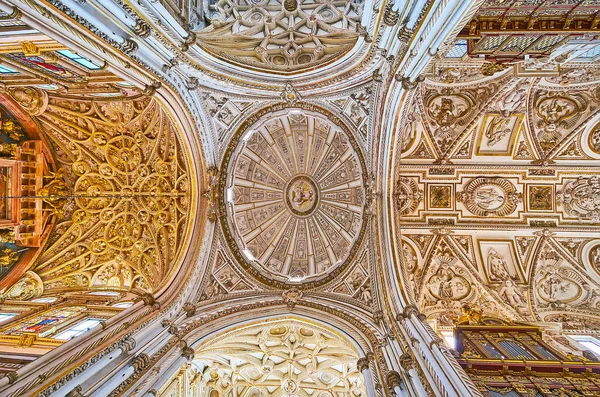 Cordoba Spagna Settembre 2019 Cupola Principale Volta Capilla Mayor Cappella — Foto Stock