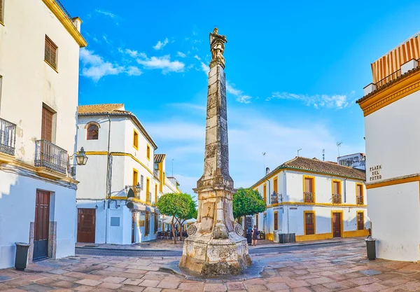 Monumento Triunfo San Rafael Medio Histórica Plaza Potro Córdoba España — Foto de Stock