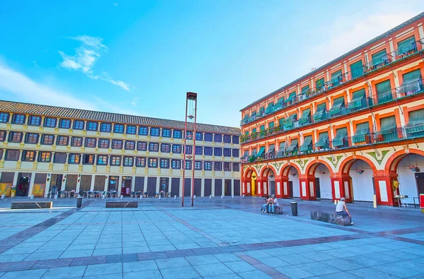 Corredera Meydanı 'ndaki eski Dona Jacinta Evi, Cordoba, İspanya